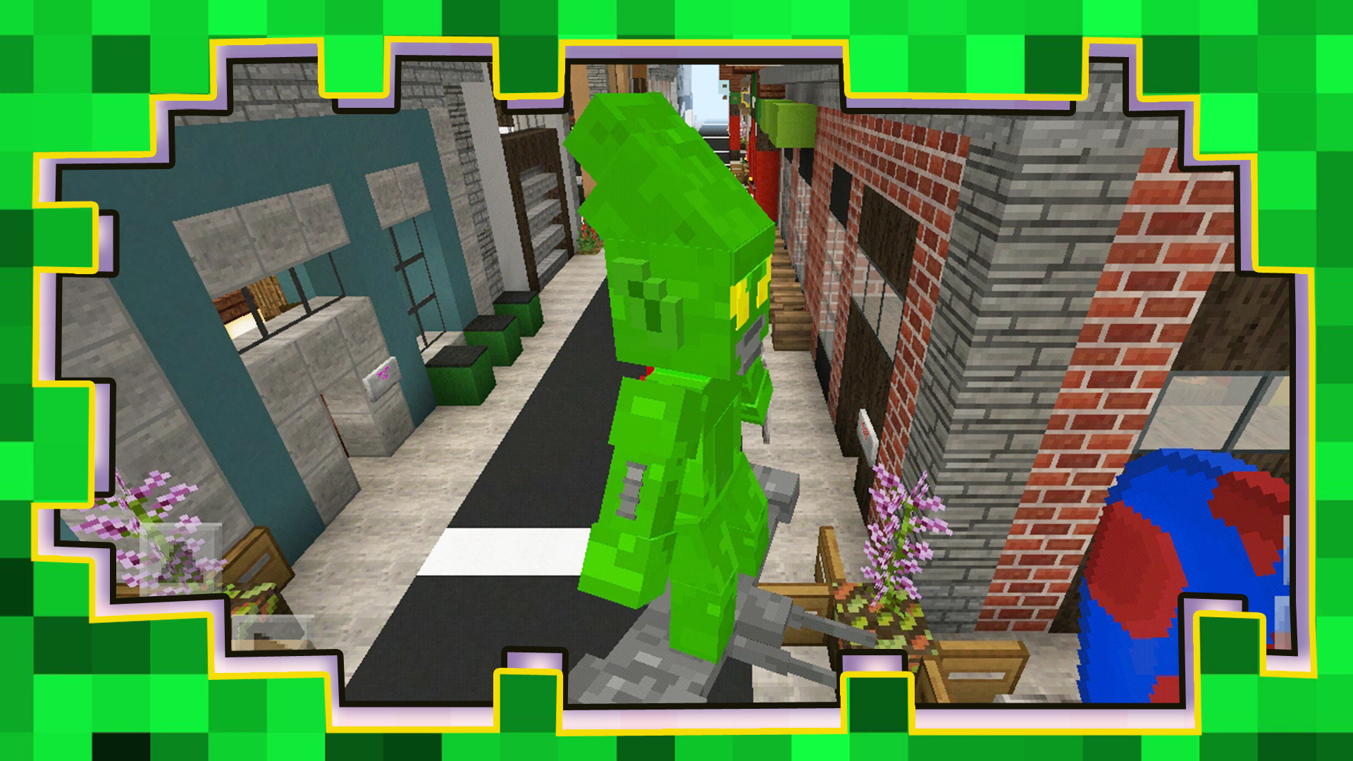 اسکرین شات 4 بازی Spider-Man Minecraft Game Mod