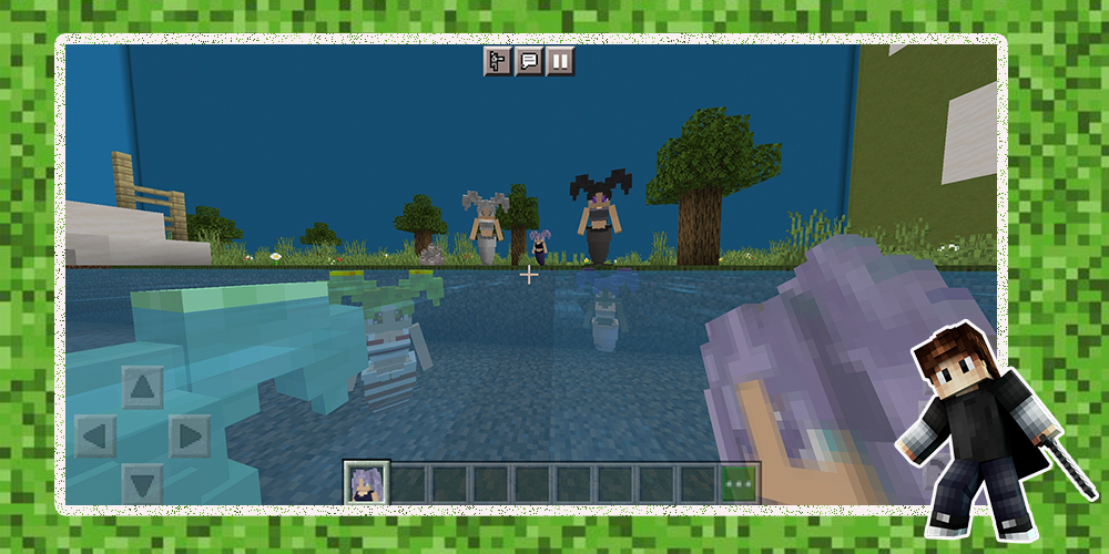 اسکرین شات 4 برنامه Mermaid Minecraft Mod