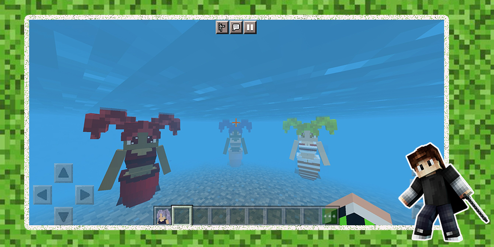 اسکرین شات 2 برنامه Mermaid Minecraft Mod