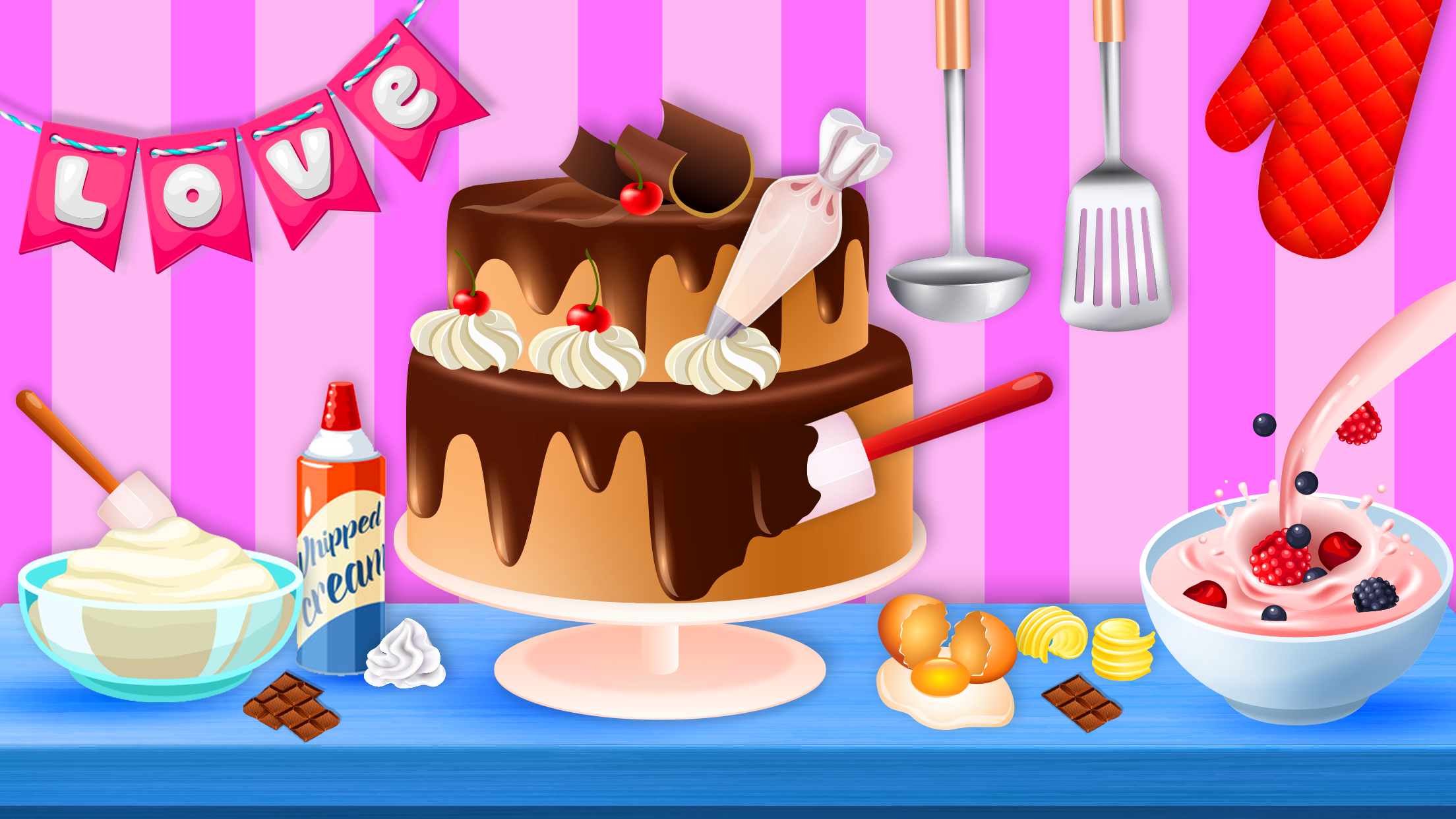 اسکرین شات بازی Chocolate Cake Factory Game 3