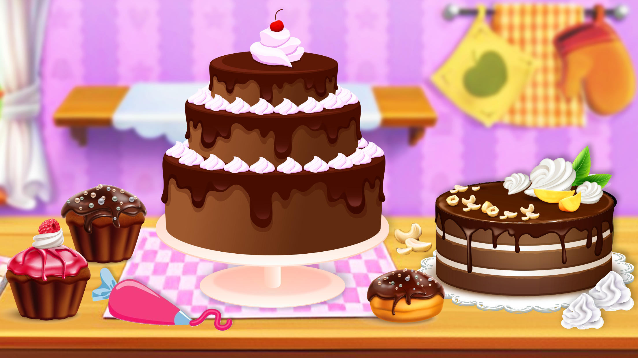 اسکرین شات بازی Chocolate Cake Factory Game 4