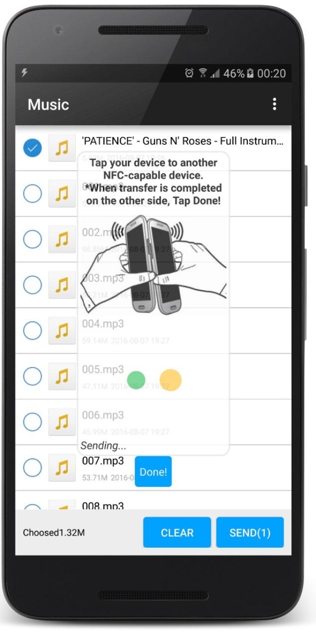 اسکرین شات برنامه Easy NFC transfer & share 3