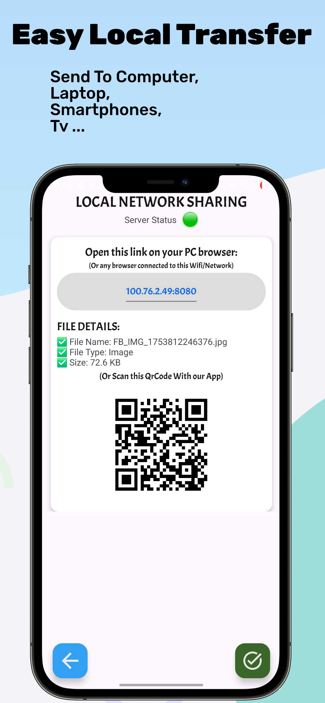 اسکرین شات 8 برنامه Easy Files transfer NFC/WiFi