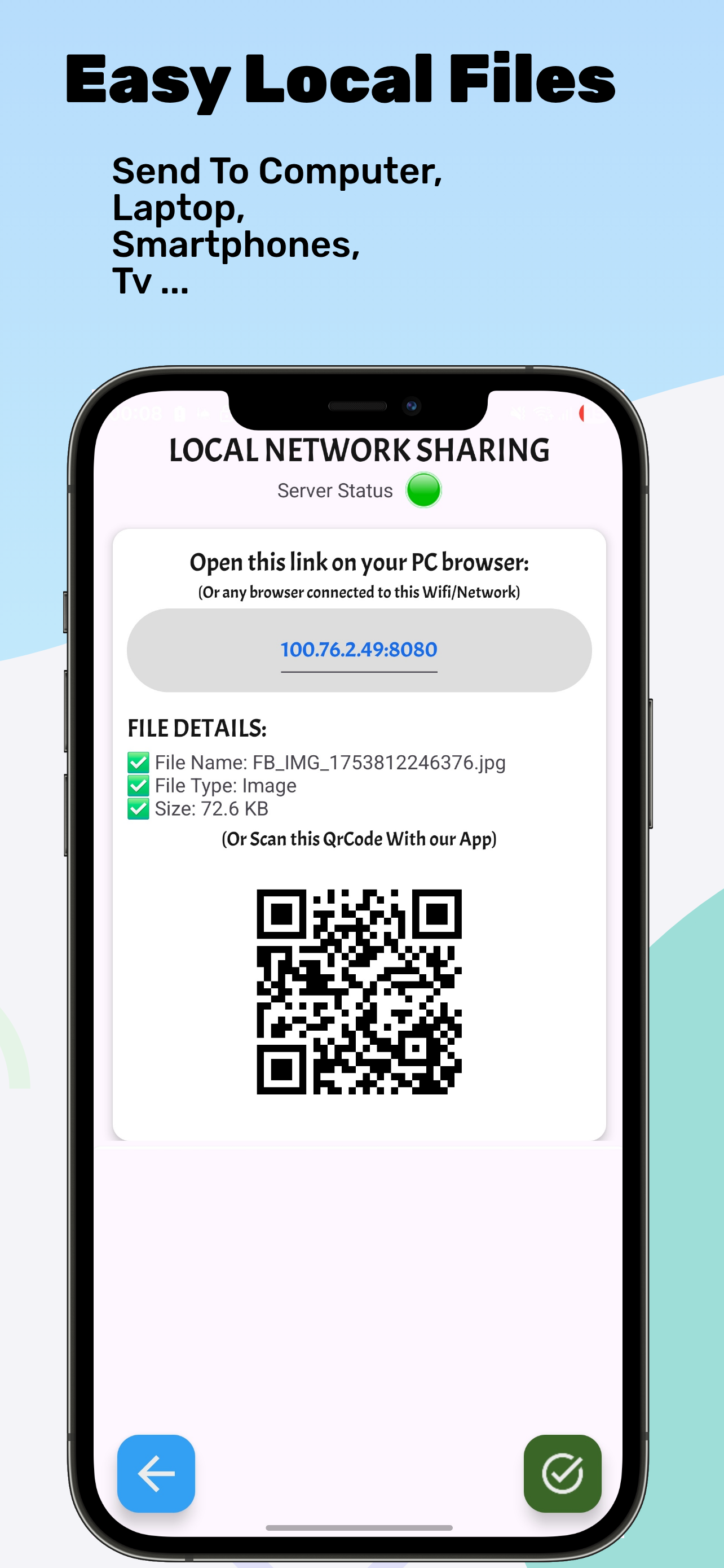 اسکرین شات 3 برنامه Easy Files transfer NFC/WiFi