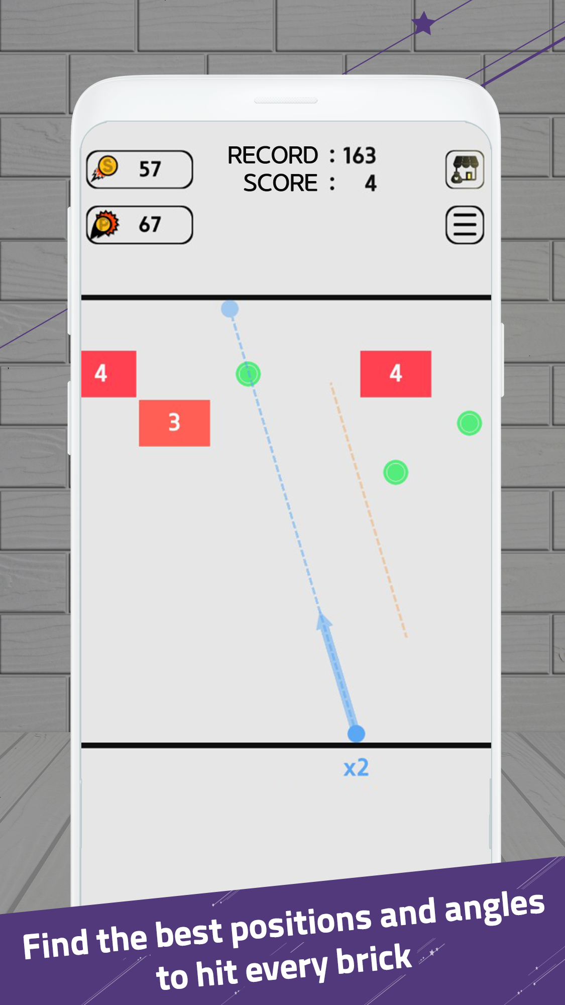 اسکرین شات 2 بازی Swipe Brick Breaker