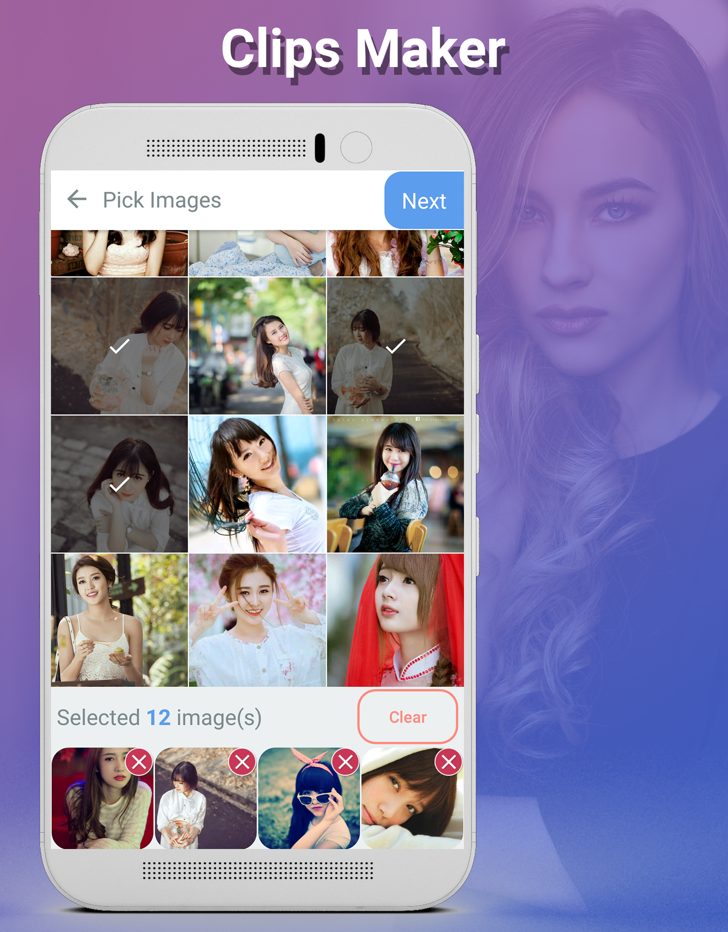 اسکرین شات 3 برنامه Clips Maker