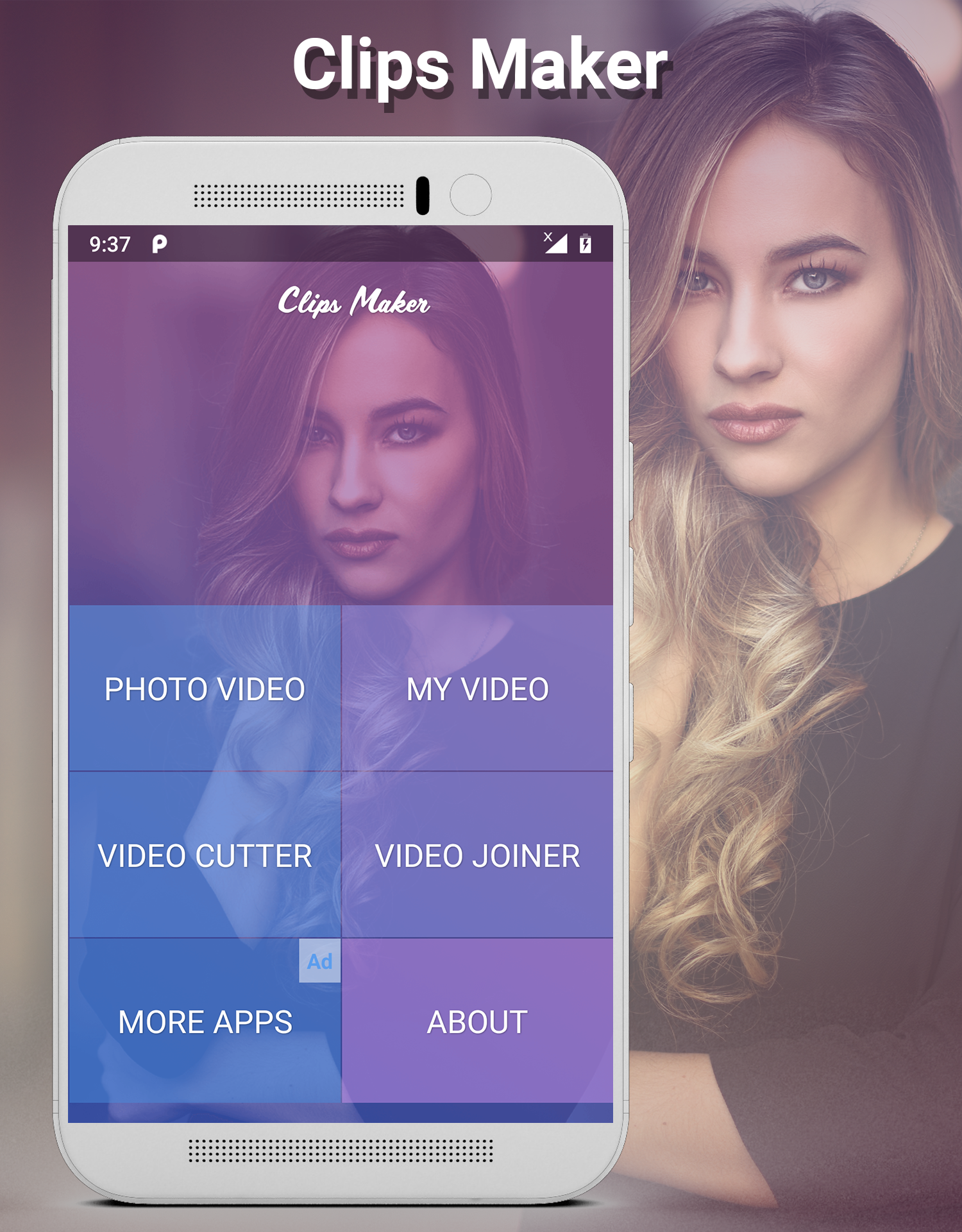 اسکرین شات 2 برنامه Clips Maker