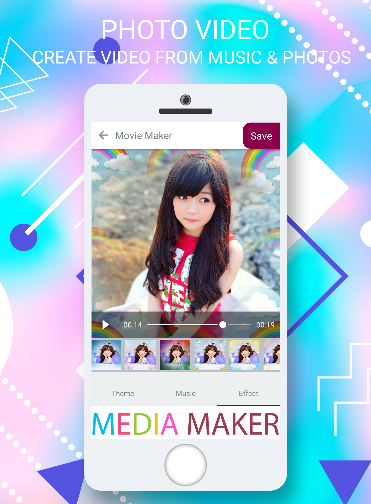 اسکرین شات 6 برنامه Image To Video - Movie Maker