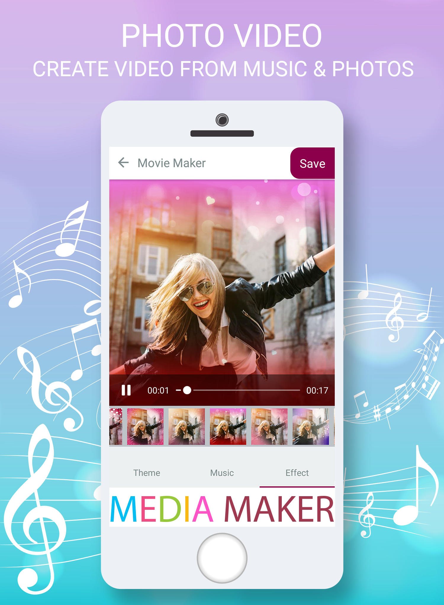 اسکرین شات 1 برنامه Image To Video - Movie Maker