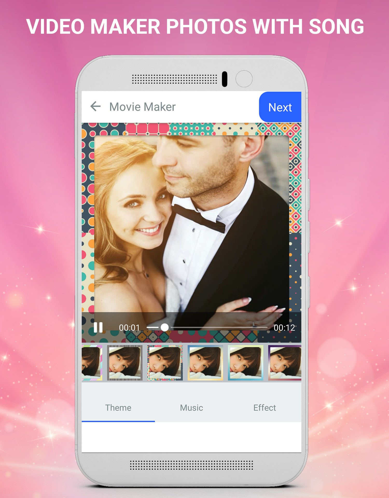 اسکرین شات 6 برنامه Video Maker Photos With Song