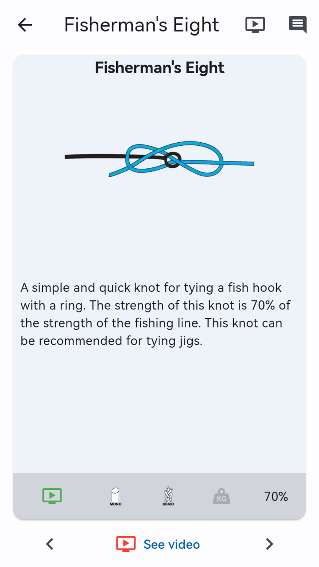 اسکرین شات 3 برنامه Fishing Knots