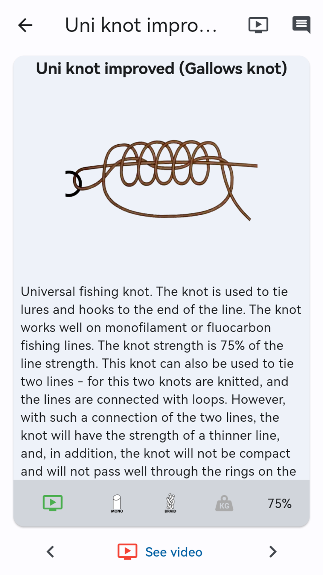 اسکرین شات 4 برنامه Fishing Knots