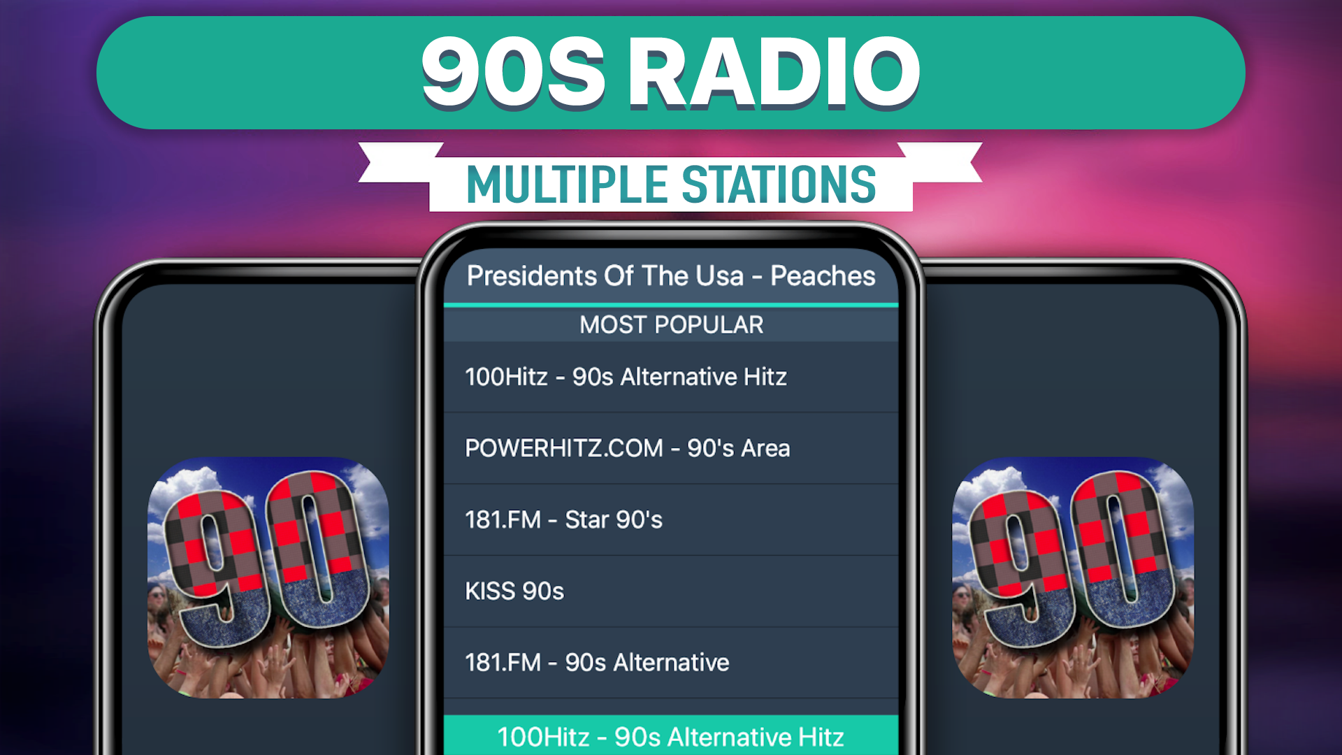 اسکرین شات 1 برنامه 90s Radio Favorites