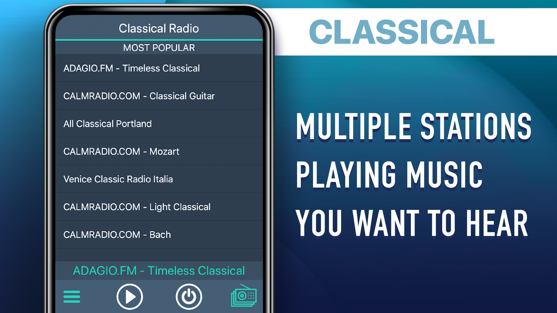 اسکرین شات 4 برنامه Classical Radio Favorites