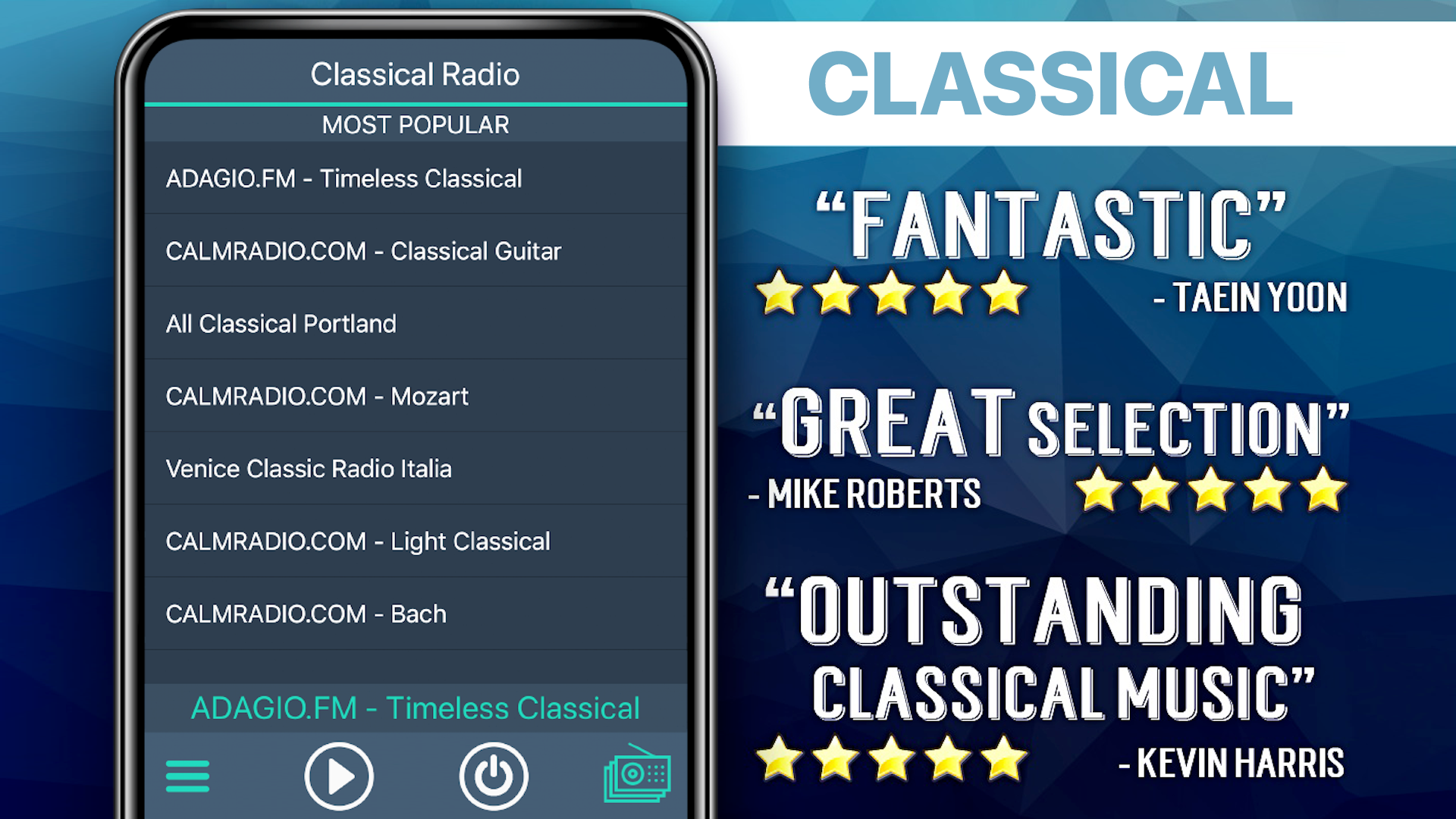 اسکرین شات 2 برنامه Classical Radio Favorites