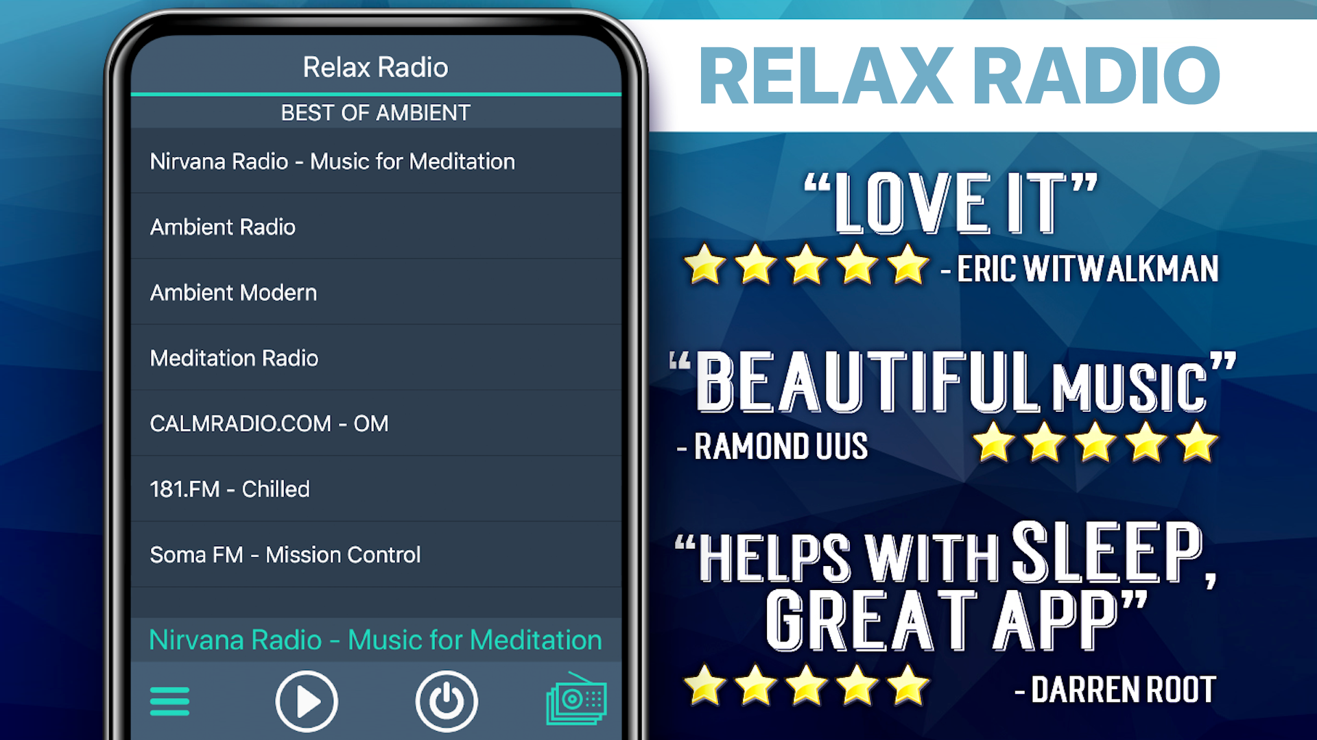 اسکرین شات 2 برنامه Relax Radio Favorites