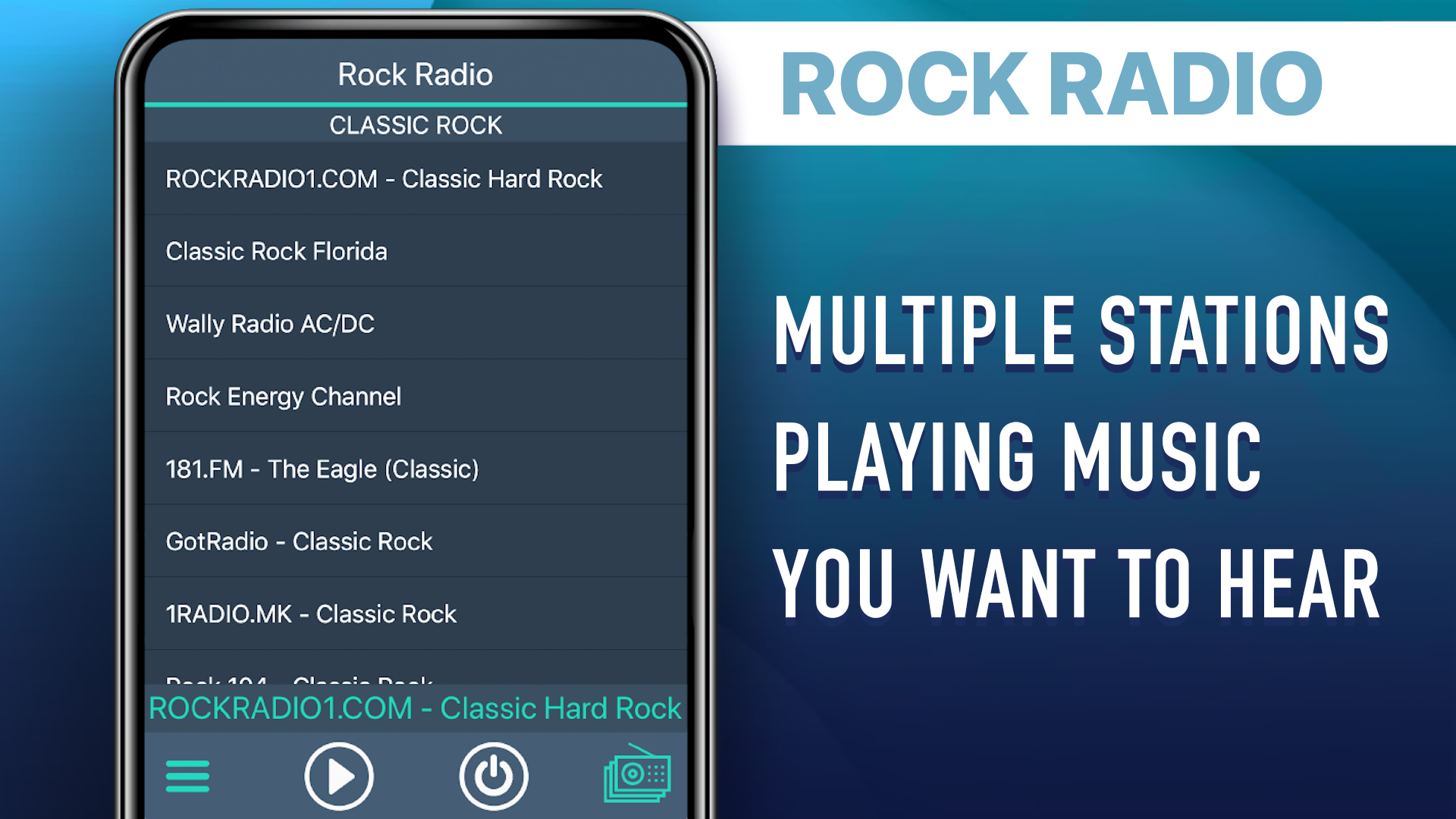 اسکرین شات 4 برنامه Rock Radio Favorites