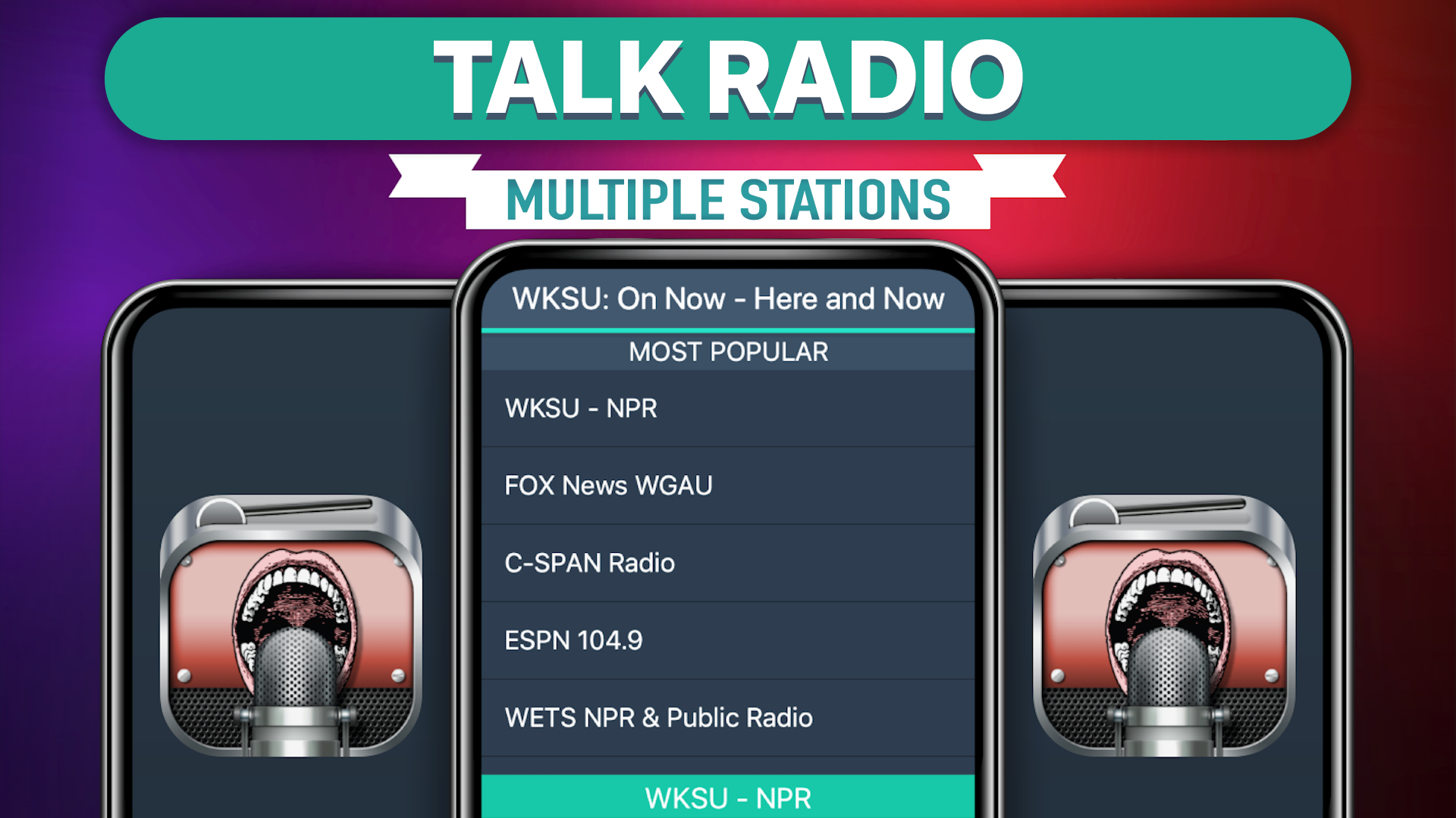 اسکرین شات 1 برنامه Talk Radio Favorites