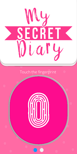اسکرین شات 1 برنامه My Personal Diary with Fingerprint