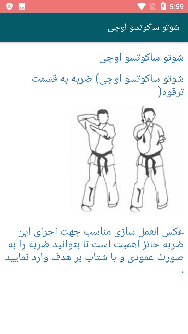 اسکرین شات 2 برنامه آموزش تصویری کاراته
