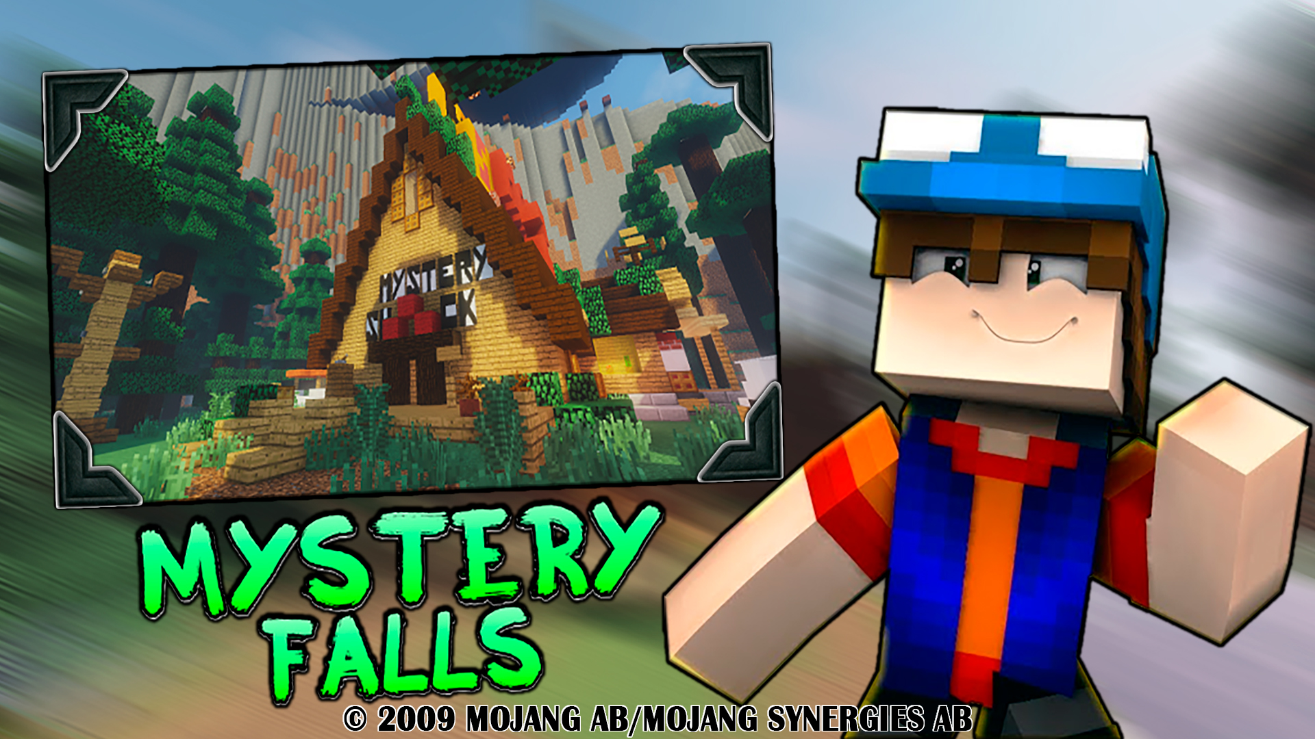 اسکرین شات 4 بازی Mystery Gravity Falls Town Map