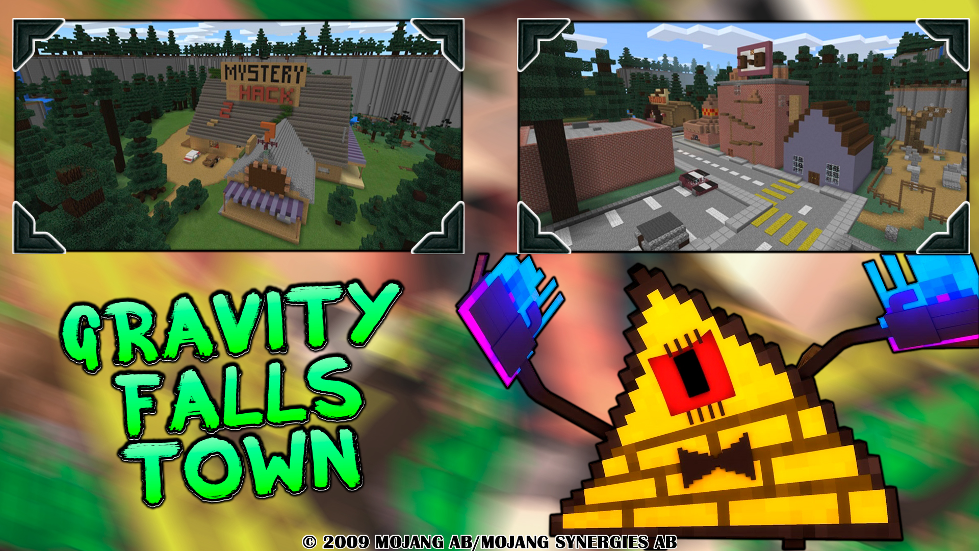 اسکرین شات 1 بازی Mystery Gravity Falls Town Map