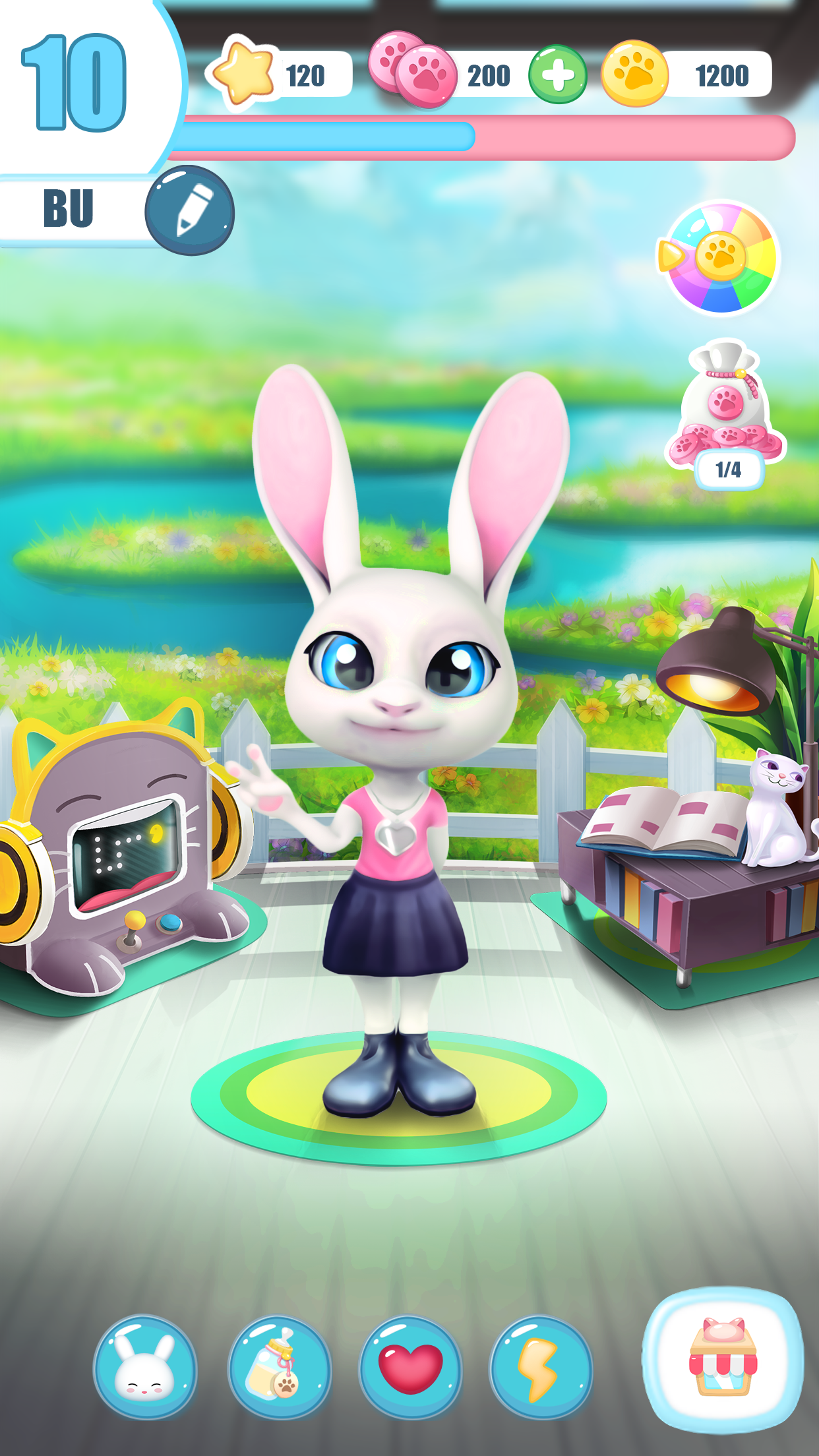 اسکرین شات 4 بازی Bu Bunny - Cute pet care game