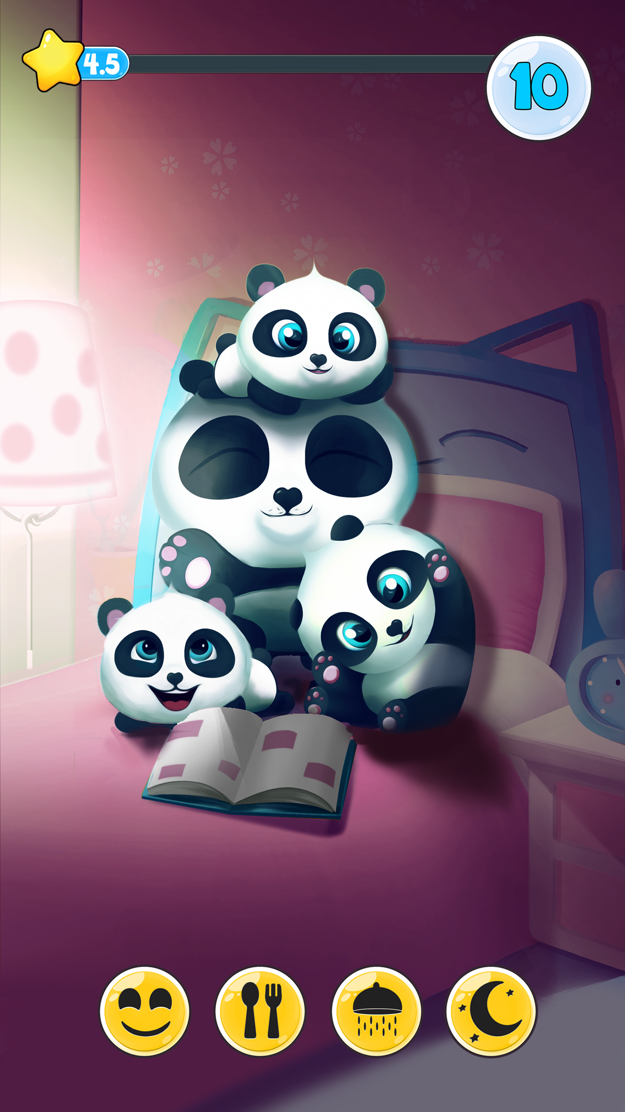 اسکرین شات 4 بازی Pu cute panda bears pet game