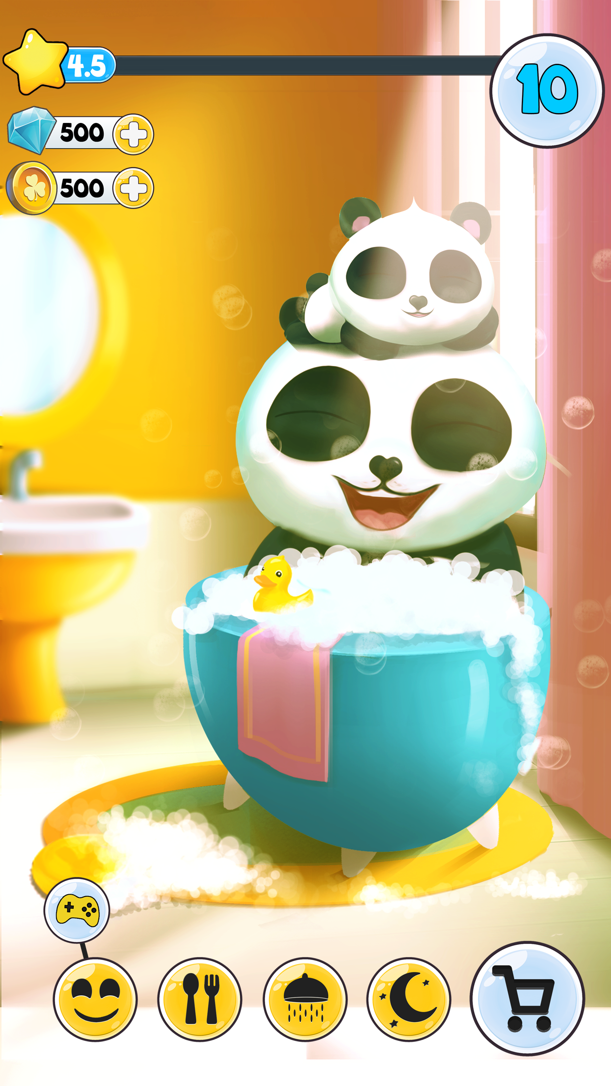 اسکرین شات 2 بازی Pu cute panda bears pet game