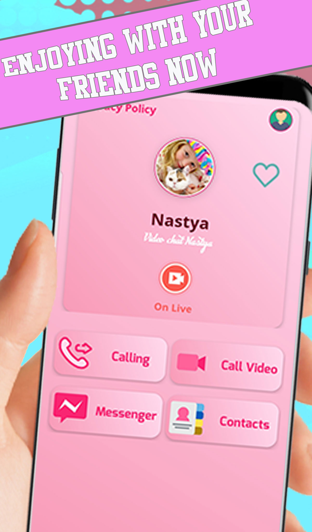 اسکرین شات 1 برنامه Chat With Nastya prank