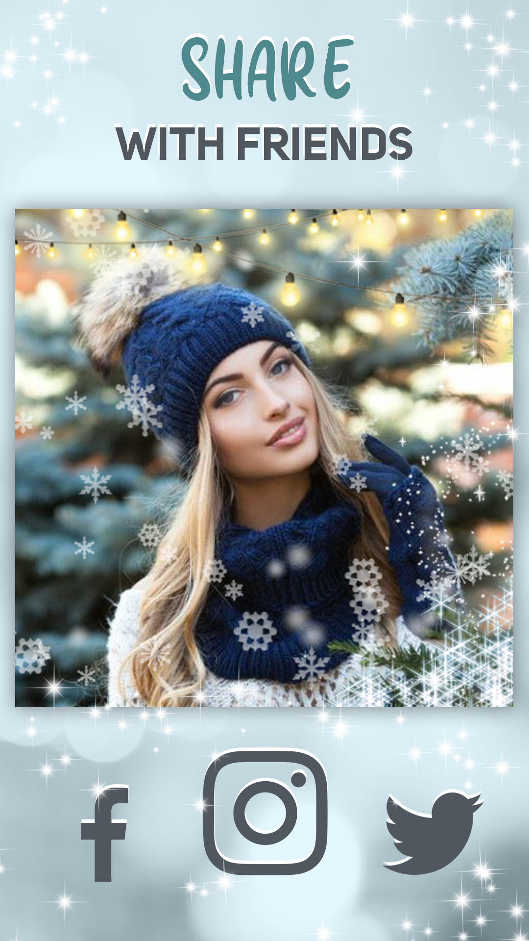 اسکرین شات 7 برنامه Snow Effect on Photo - Editor
