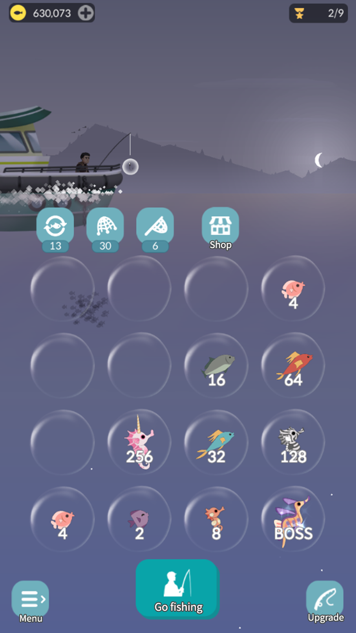 اسکرین شات 4 بازی 2048 Fishing