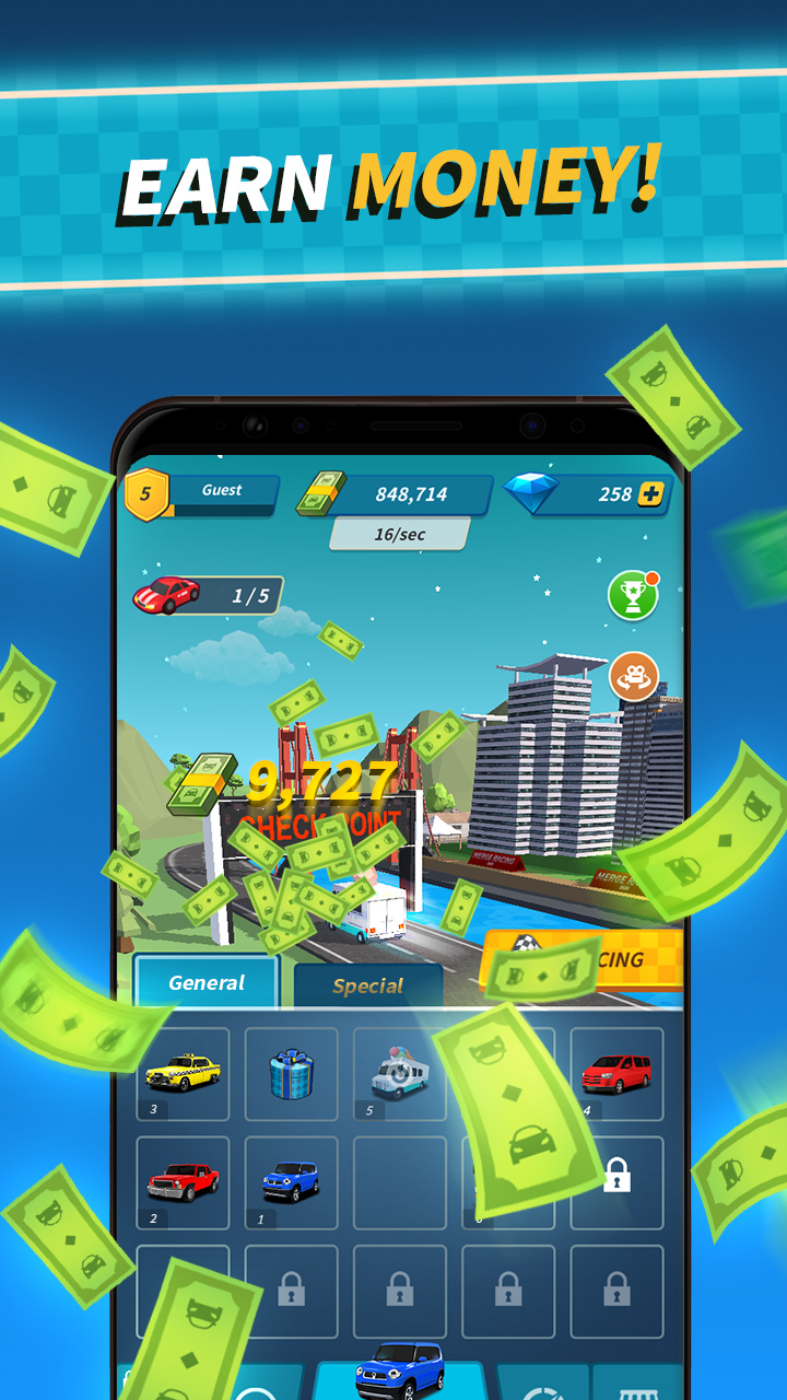 اسکرین شات 3 بازی Merge Racing 2024