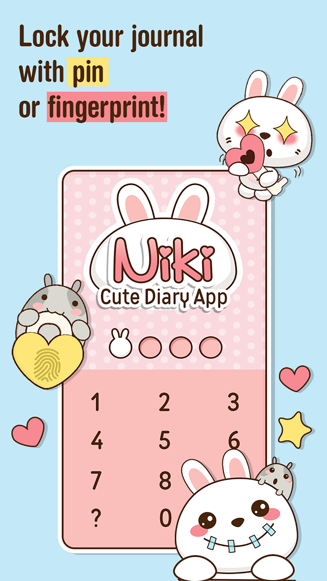 اسکرین شات 1 برنامه Niki: Cute Diary App
