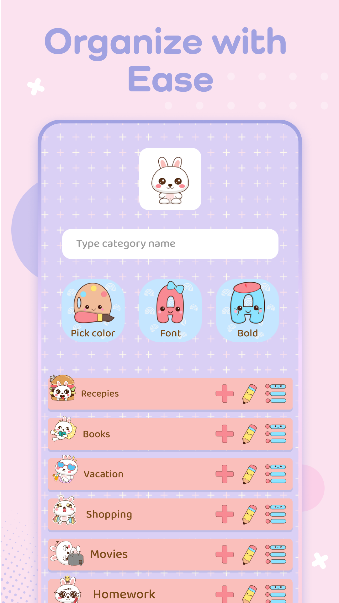 اسکرین شات 6 برنامه Niki: Cute Notes App