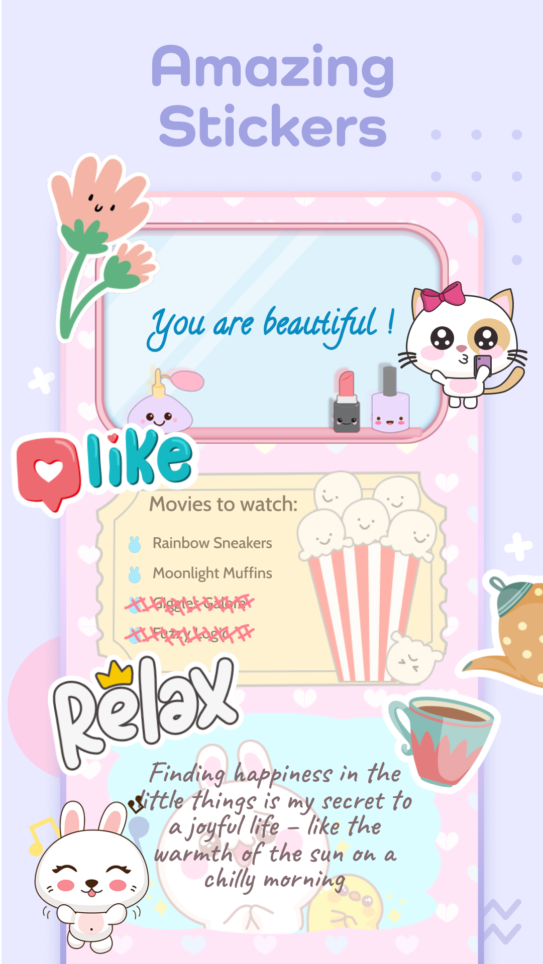 اسکرین شات 7 برنامه Niki: Cute Notes App