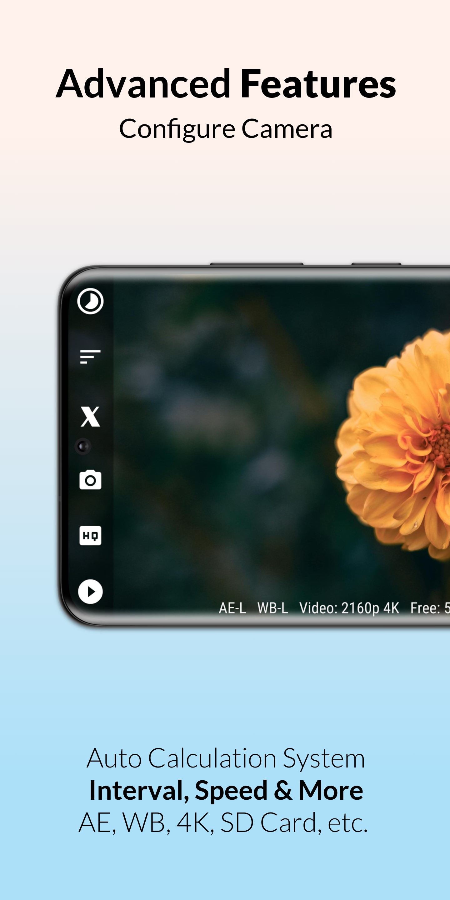 اسکرین شات 7 برنامه Framelapse 2 Time Lapse Camera