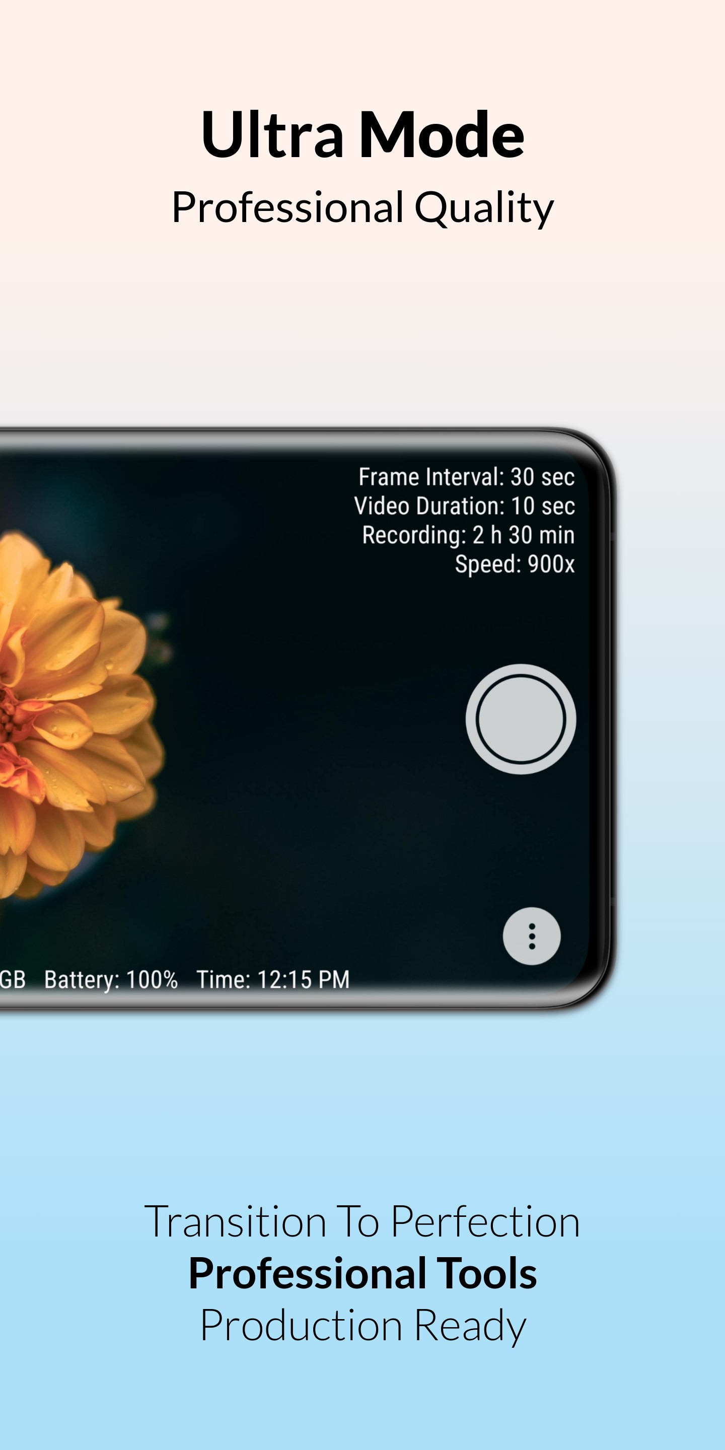 اسکرین شات 8 برنامه Framelapse 2 Time Lapse Camera