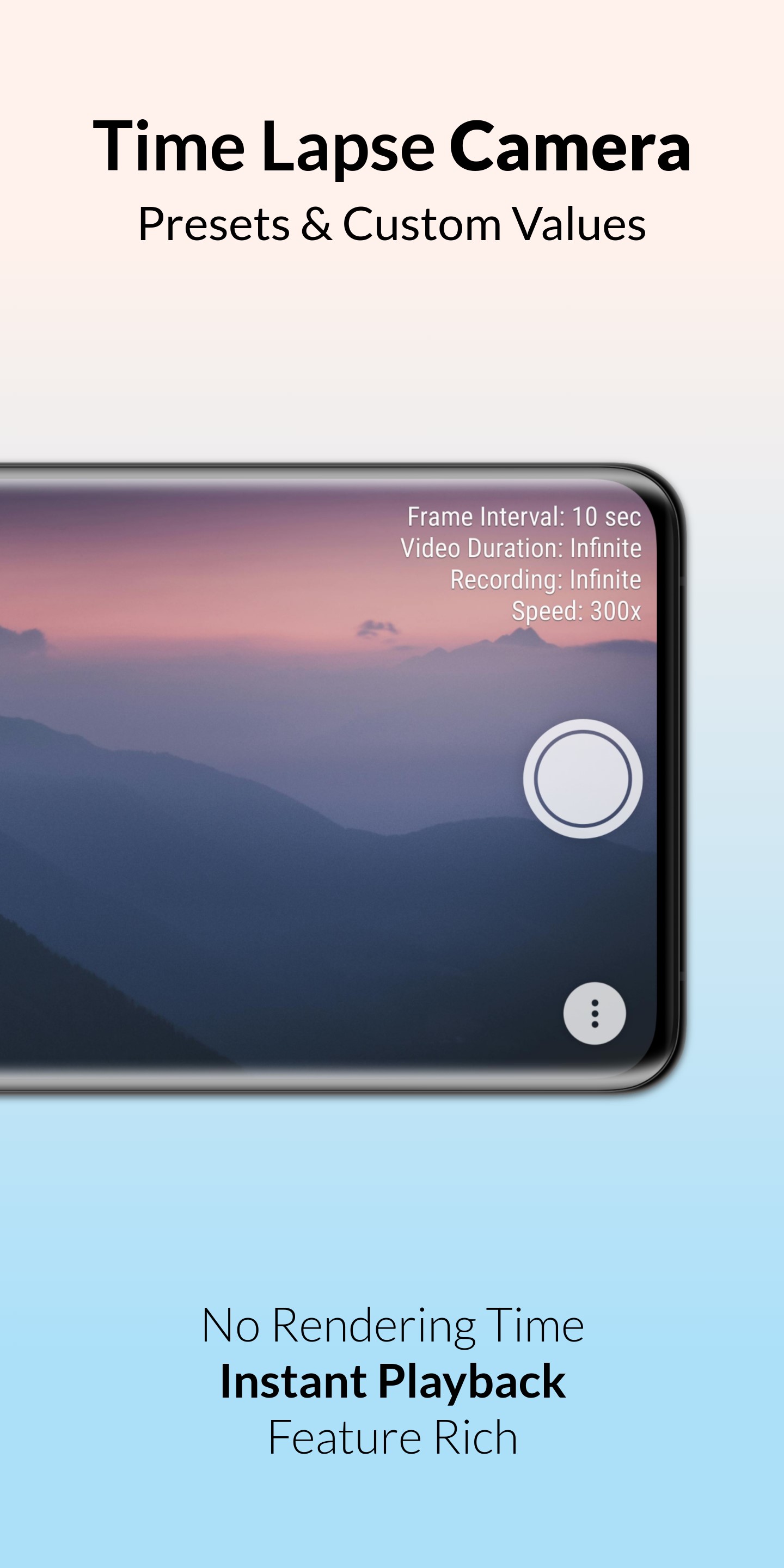 اسکرین شات 2 برنامه Framelapse 2 Time Lapse Camera