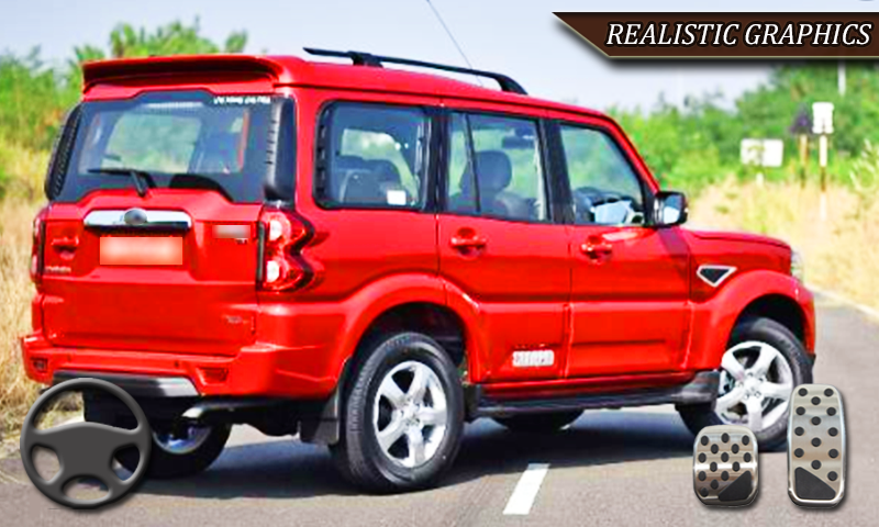 اسکرین شات بازی Indian Car Games 3D Scorpio 1
