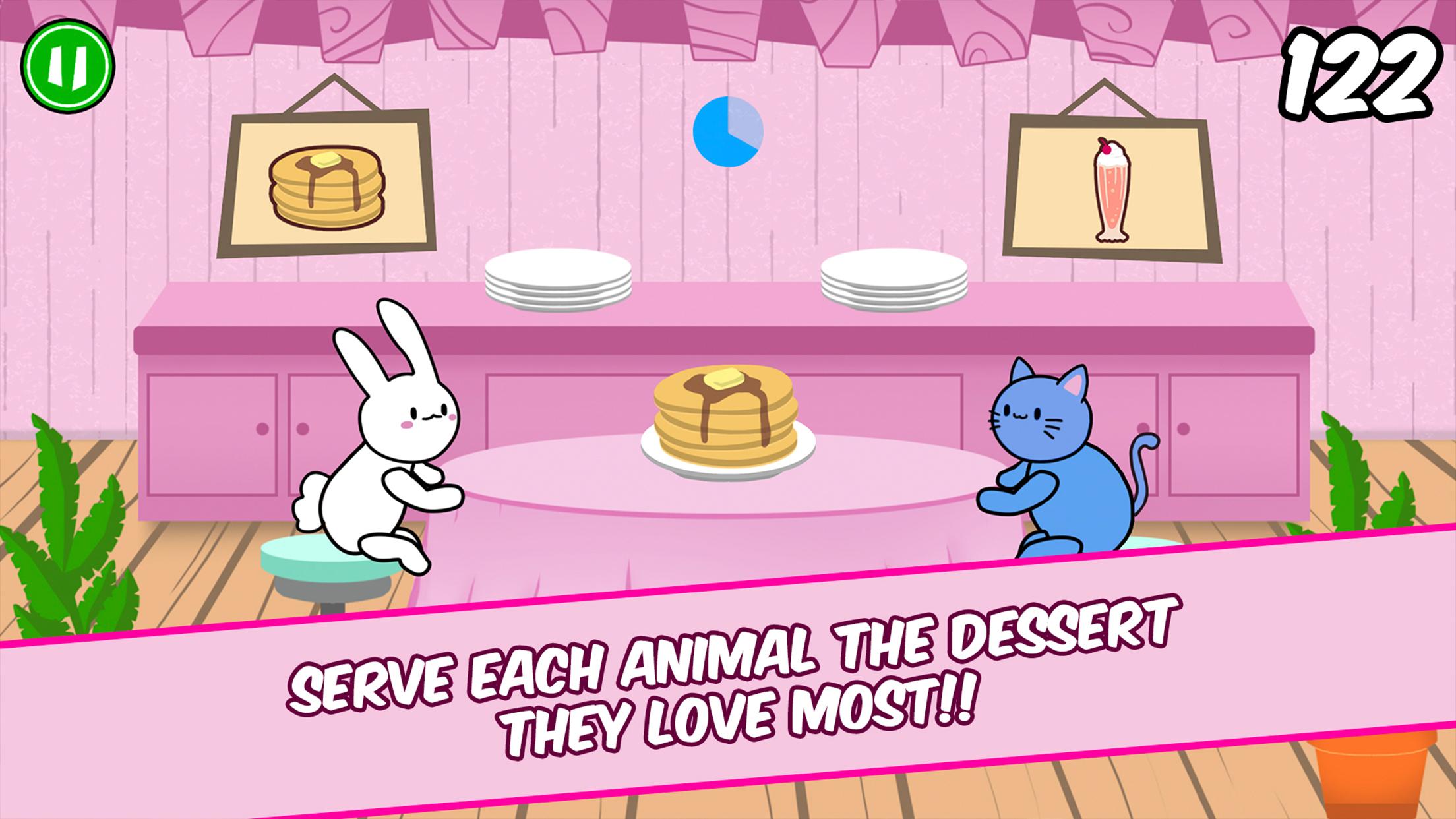 اسکرین شات 1 بازی Bunny Pancake Kitty Milkshake