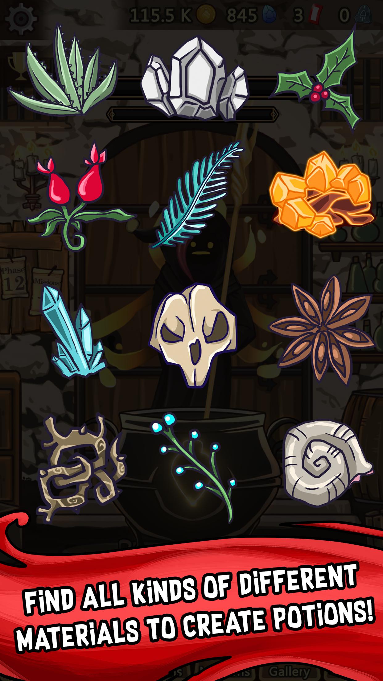 اسکرین شات 4 بازی Alchemy Clicker - Potion Maker