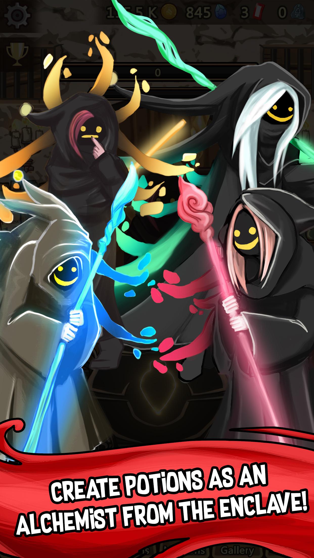 اسکرین شات 1 بازی Alchemy Clicker - Potion Maker