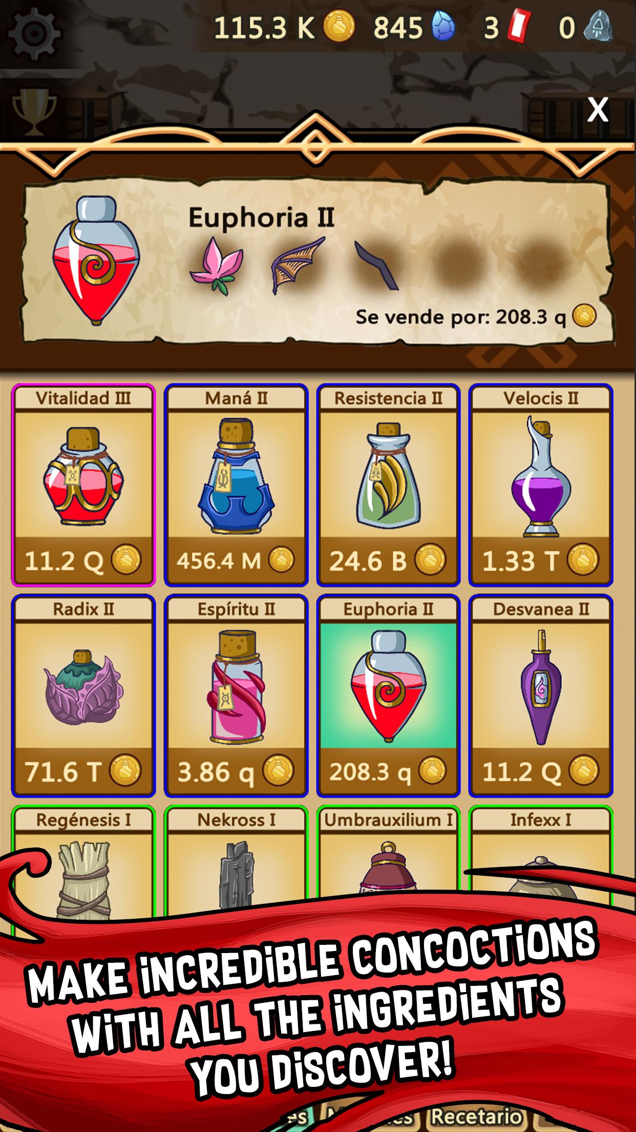 اسکرین شات 5 بازی Alchemy Clicker - Potion Maker