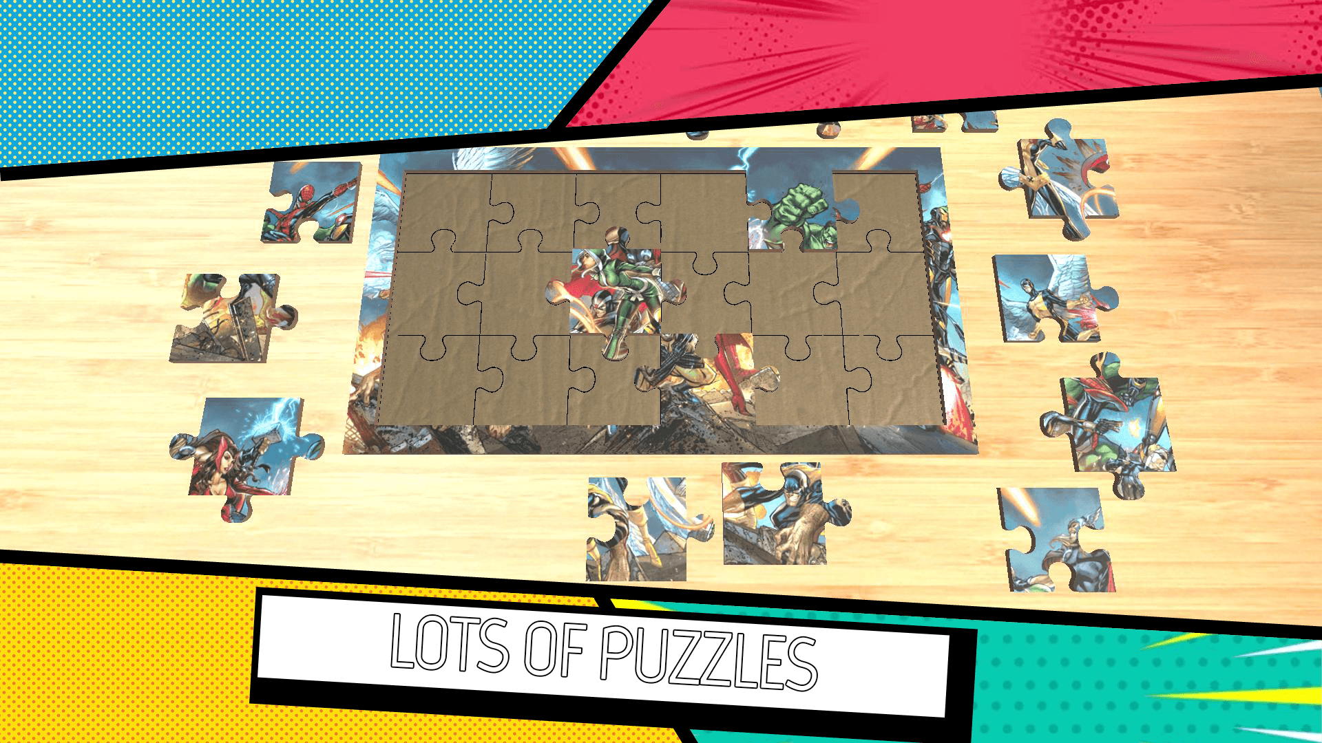 اسکرین شات 3 بازی Superheroes Puzzles