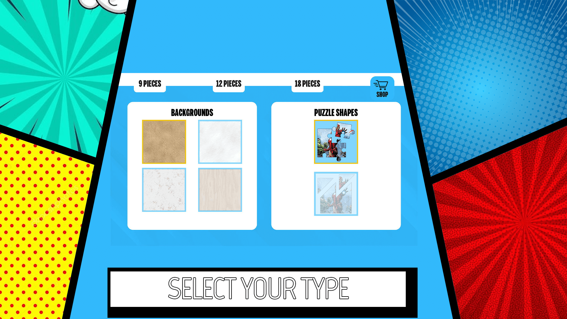 اسکرین شات 4 بازی Superheroes Puzzles