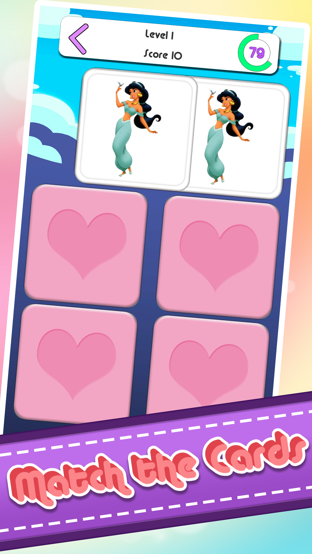 اسکرین شات 3 بازی Princess Memory Card Game