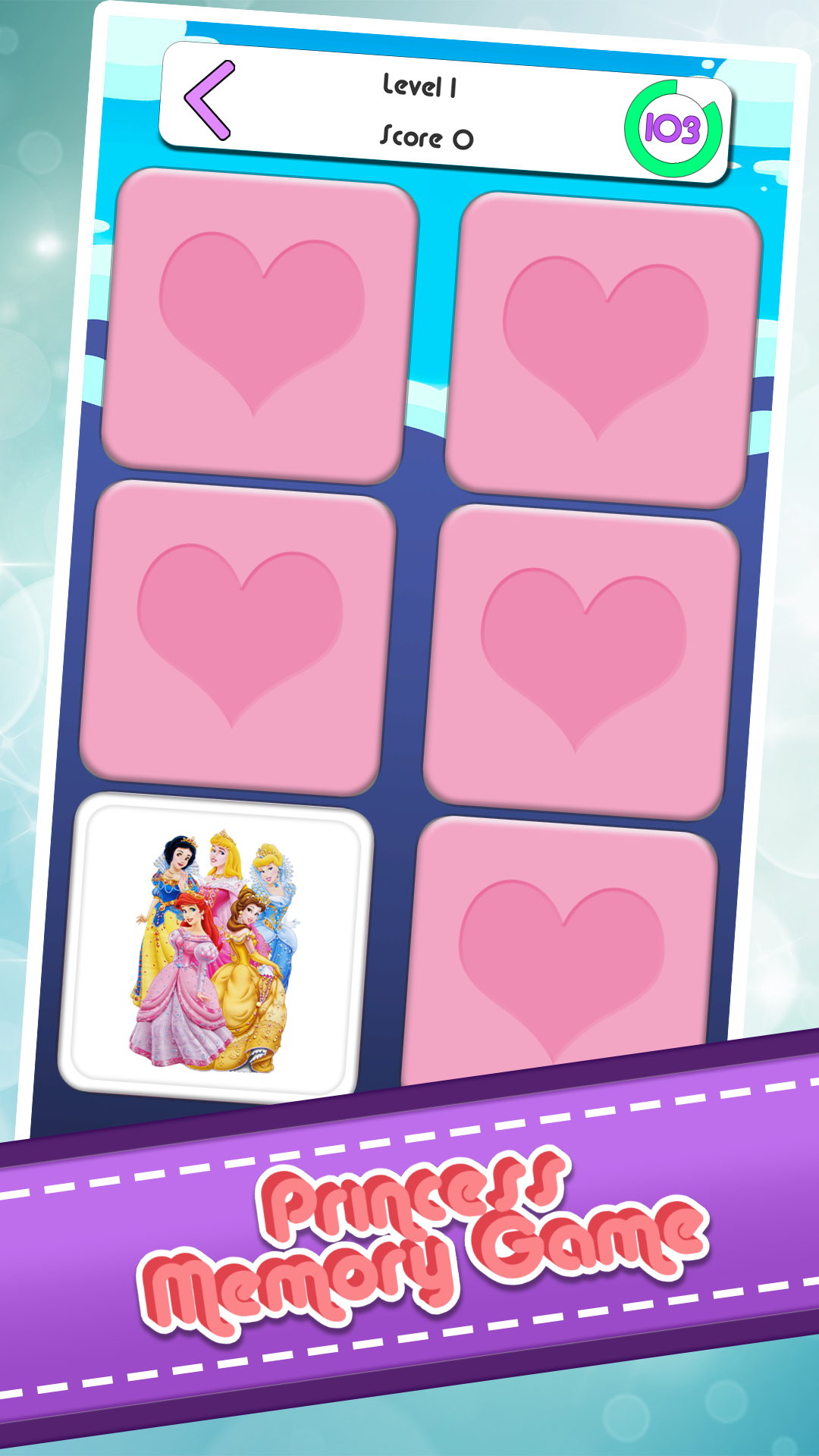 اسکرین شات 2 بازی Princess Memory Card Game