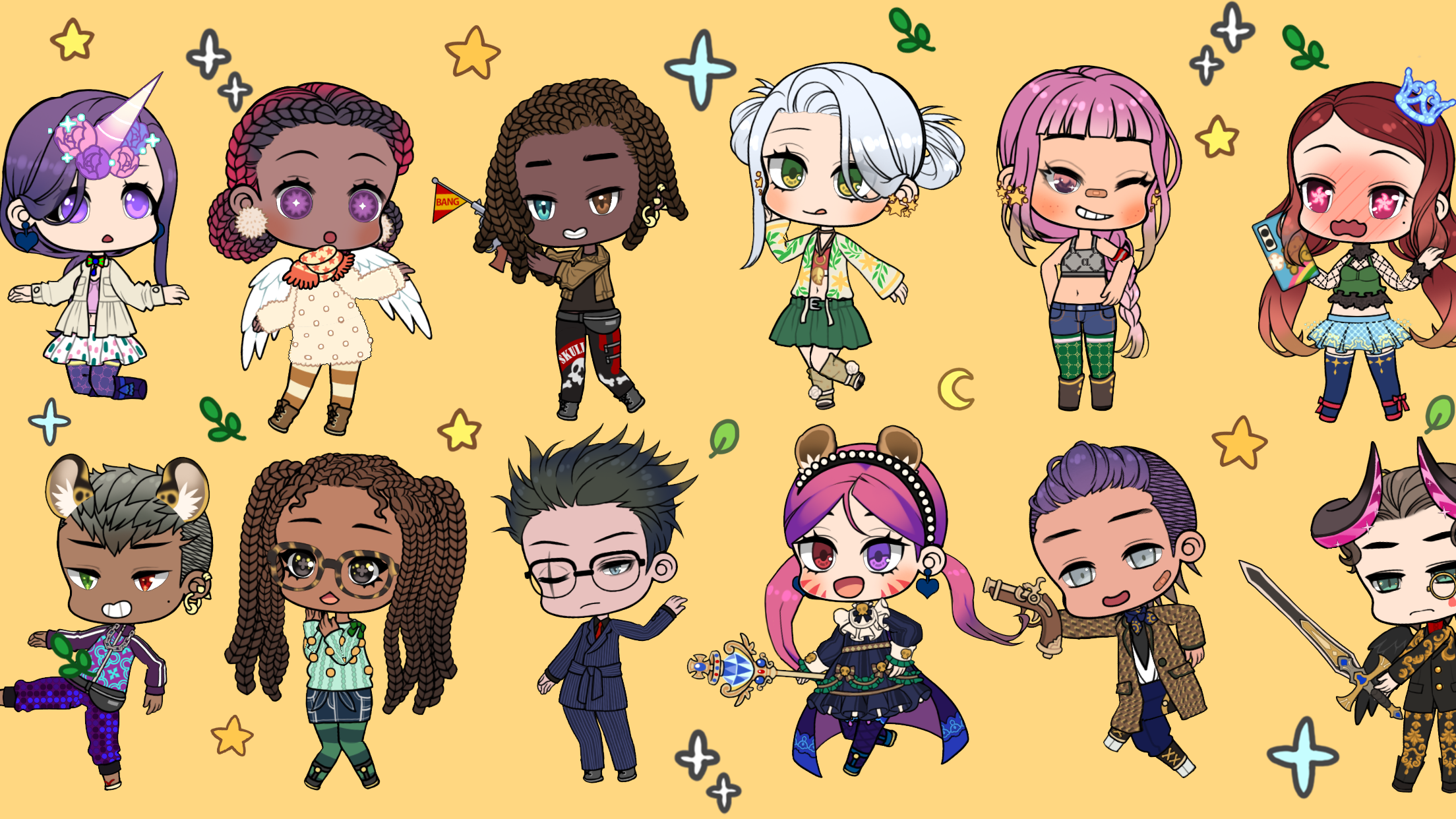 اسکرین شات 5 بازی Character Life: Cute Dress up