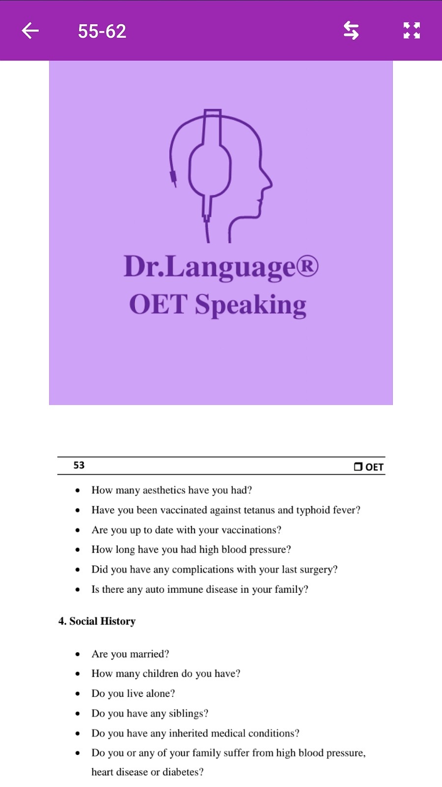 اسکرین شات 2 برنامه ‏‏‏‏‏‏‏‏‏‏‏‏‏مهارت مکالمه آزمون او ای تی (OET)
